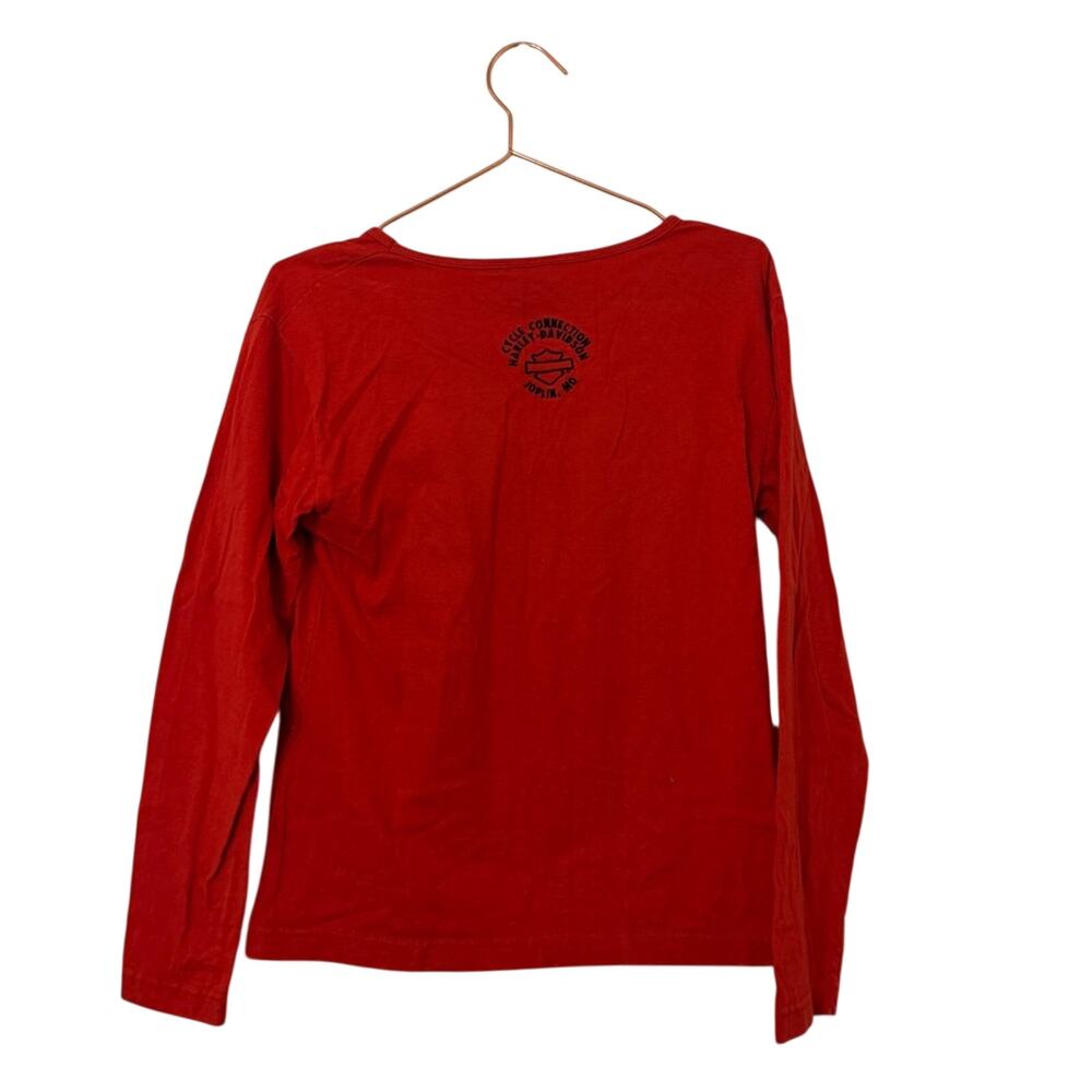 Harley-Davidson Red Long Sleeve Shirt medium - Picture 3 of 5